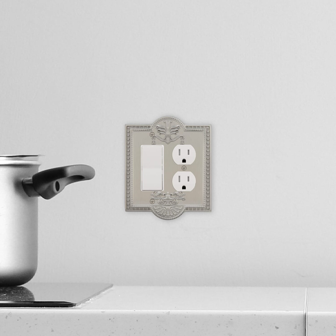 Meadows 2-Gang Duplex Outlet / Rocker Combination Wall Plate Nostalgic Warehouse 