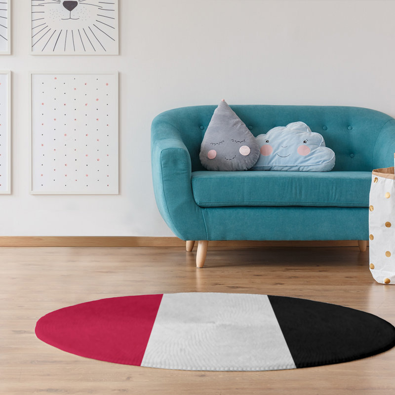 Chenille Indoor Rug, Round 5'