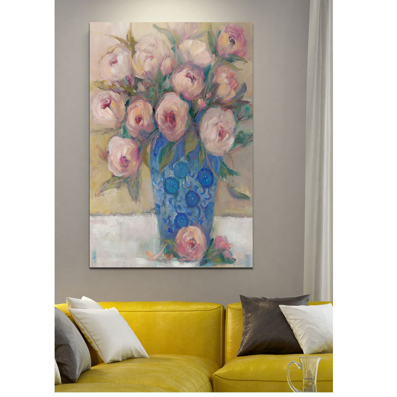 « oriental bouquet ii », reproduction, H 18 po x l 12 po x P 1,5 po, Toile tendue