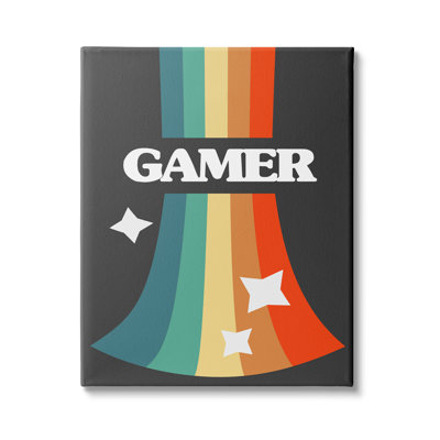 Vidéo de jeu vidéo rétro arc-en-ciel