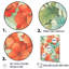 Impression sur toile «Blue and Orange Geranium Collage»-1497711239-1497711232