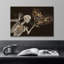 Moody Skull "Flowers For Love", impression d'art moderne sur toile encadrée-101165748-101165744