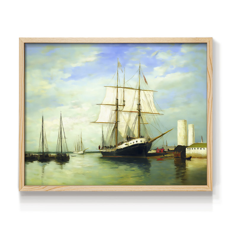 Nautical Series-LV III - Reproduction encadrée - Restickable, Naturel, H 11 po x l 14 po