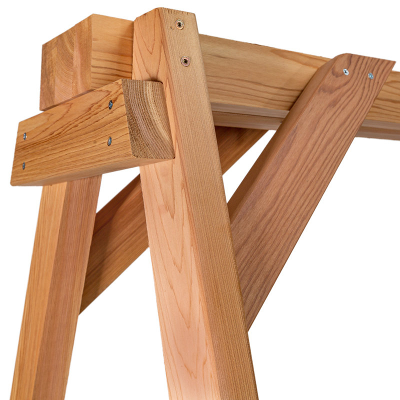 Balancelle Western Red Cedar, H 68 po x l 70 po x P 48 po