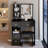 29.2" Small Size Left Drawer Desktop Vanity Table + Cushioned Stool, Extra Large Right Sliding Mirror, Multi Layer High Capacity Storage, Practical Fashionable Dresser, Suitable For Small Space-206913499