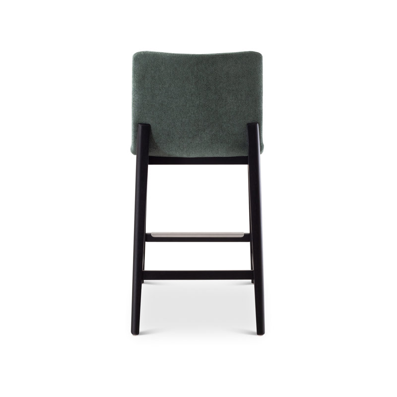 Modern Brazilian - Godan Stool, Jackpot Teal Seat/Ebano Frame, Counter Stool (25.25” Seat Height)