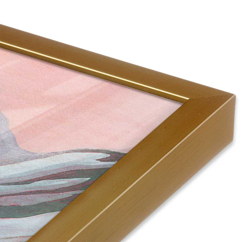 «Chroma Mountain Majesty II» par Grace Popp, reproduction d'art, Reproduction encadrée d'une seule photo sans pass, Doré