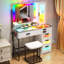 Dressing Table with Mirror-1715503155