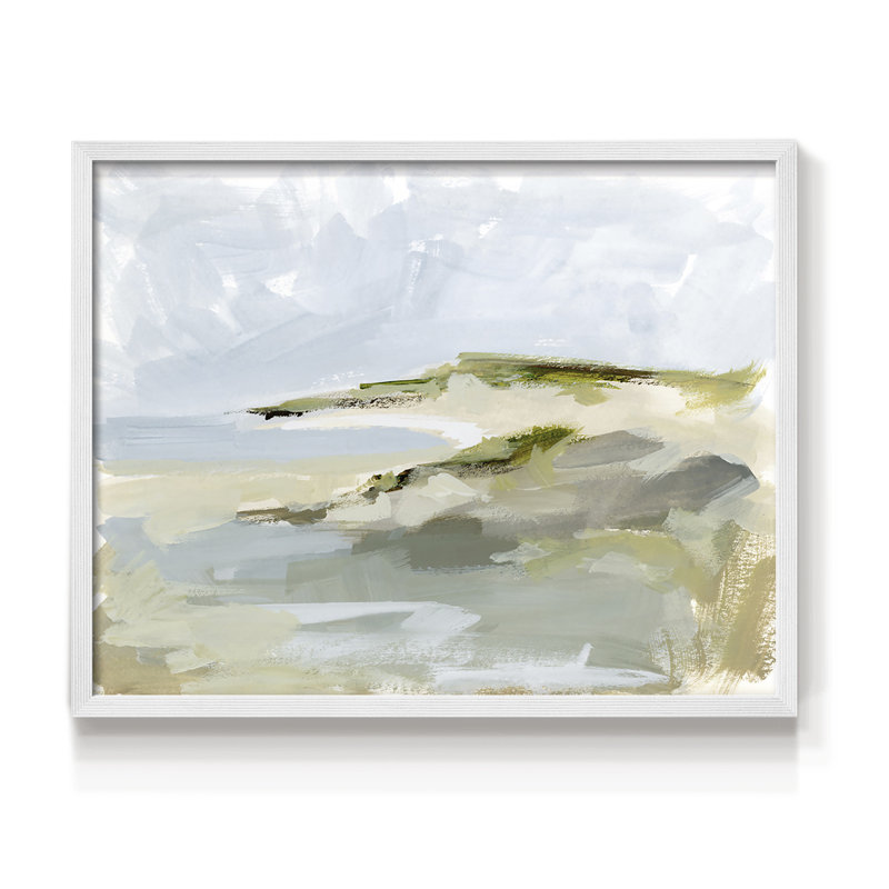 Sea Cove Impression I - impression encadrée - réarmable, H 16 po x l 20 po, Blanc