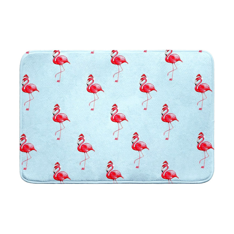 Tapis de bain Flamingo Santa, L 36 po x l 24 po