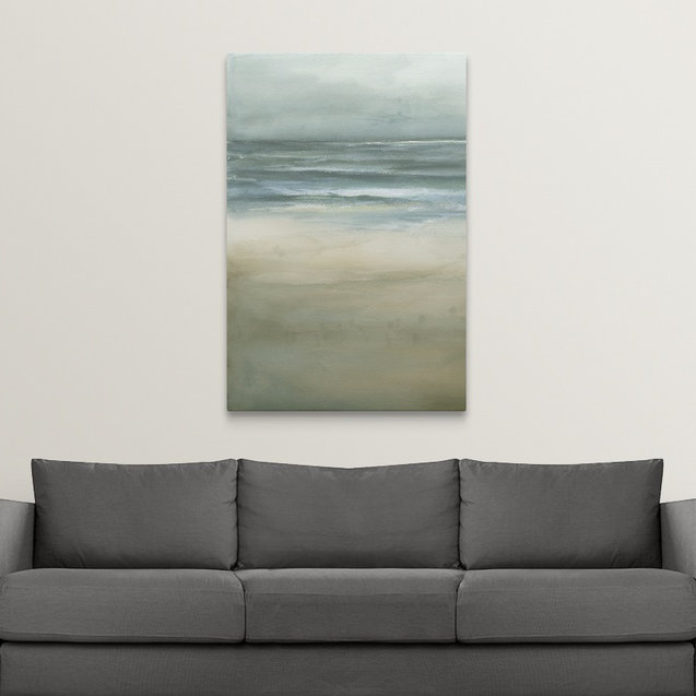 «Tranquil Sea I» par Jennifer Goldberger, reproduction d'art, H 48 po x l 32 po x P 1,5 po, Toile