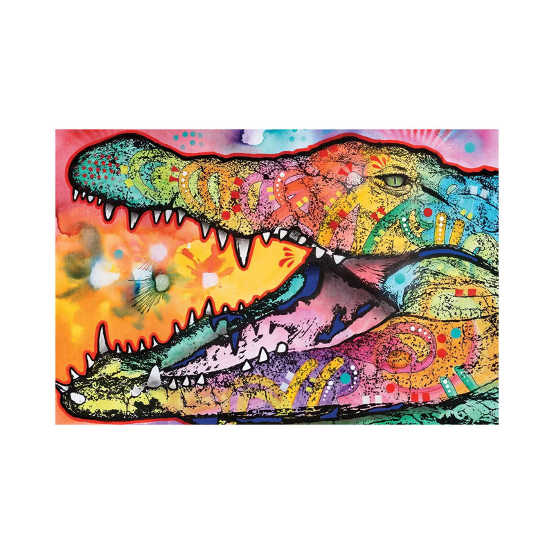 In Awhile Crocodile I by Dean Russo - Wrapped Canvas Print, 101.6 cm H x 66.04 cm W x 3.175 cm D
