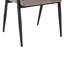 Chelsea Set of 2 Velvet Upholstered Dining Chairs with Black Metal Frame-812746254