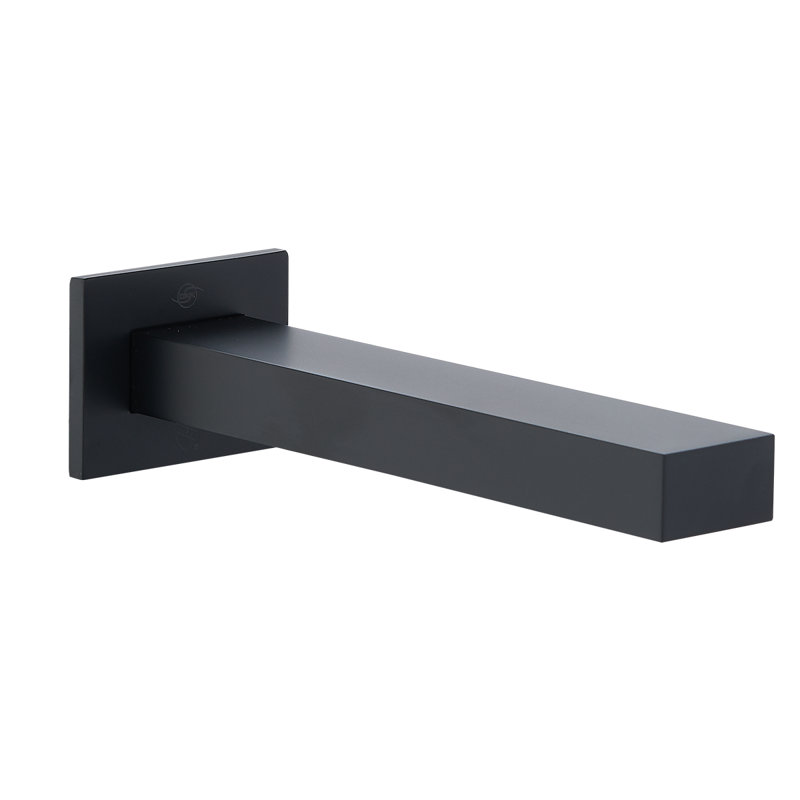 DAX Brass Square Spout, Stainless Steel
