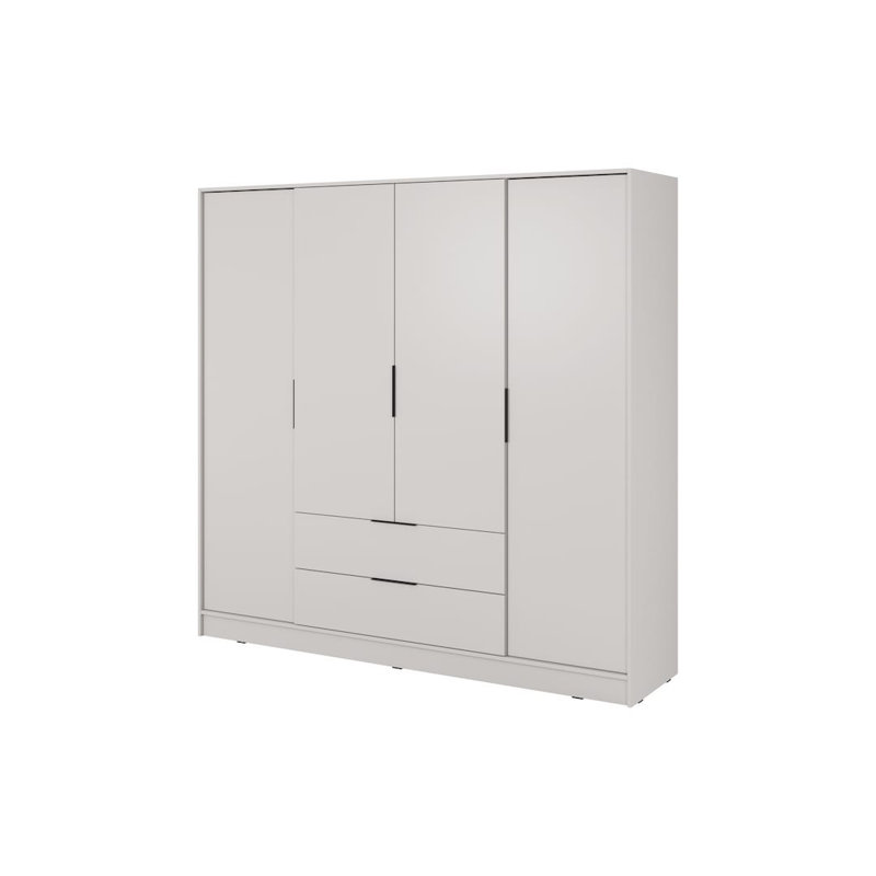 Bonface 4 Door Manufactured Wood Wardrobe, Cashmere