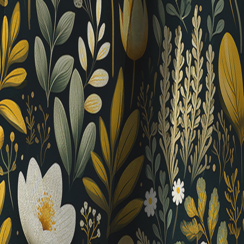 Rideau floral Botanical Wanderlust, L 52 po x L 63 po