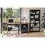 Classeur, 22 po, 1 tiroir, noir et whisky, peuplier massif, placages, pas d'assemblage, 1 assemblage, bureau