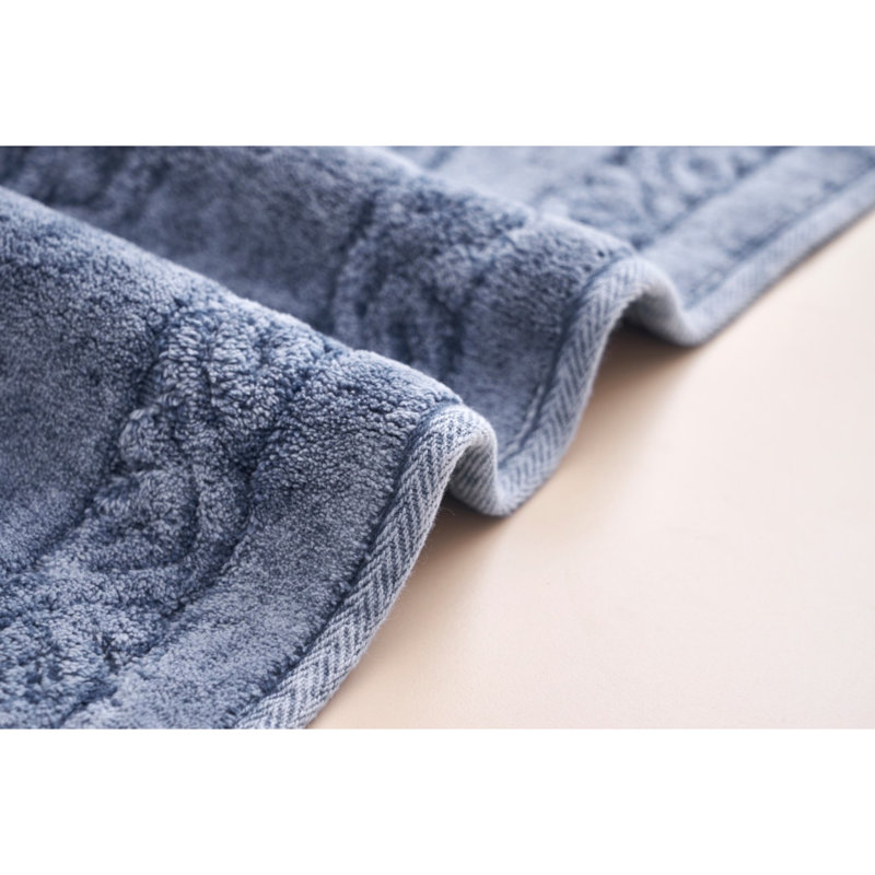 Ensemble de tapis de bain luxueux en coton (2 pièces), brun clair | Dessous antidérapant de 19,7 po x 23,6 po et de 23,6 po x 39,4 po | 100% coton, hauteur de poils de 5 mm, lavable à la machine | Doux, absorbant, parfait pour la décoration de salle d