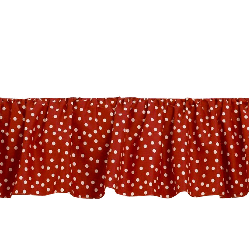 Houndstooth Ruffled Bed Skirt, Twin
