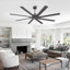Ventilateur de plafond intérieur sans lumière, avec télécommande-1604851623-1604851803
