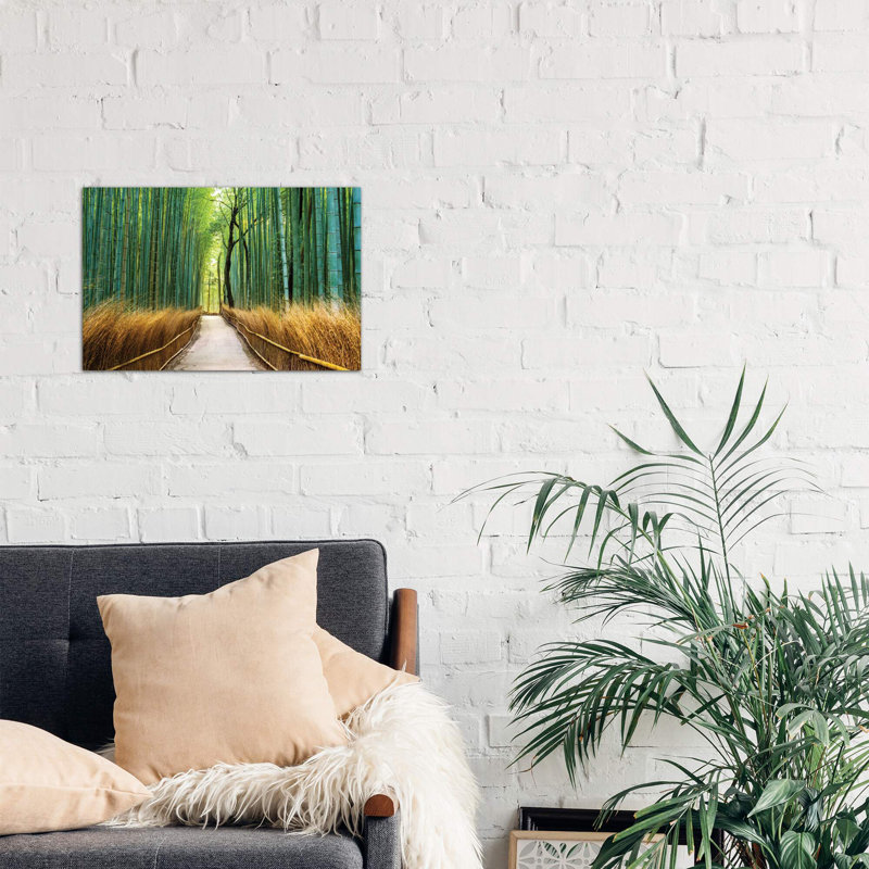 Arashiyama Ancient Bamboo Forest - Wrapped Canvas Print, 101.6 cm H x 66.04 cm W x 1.91 cm D