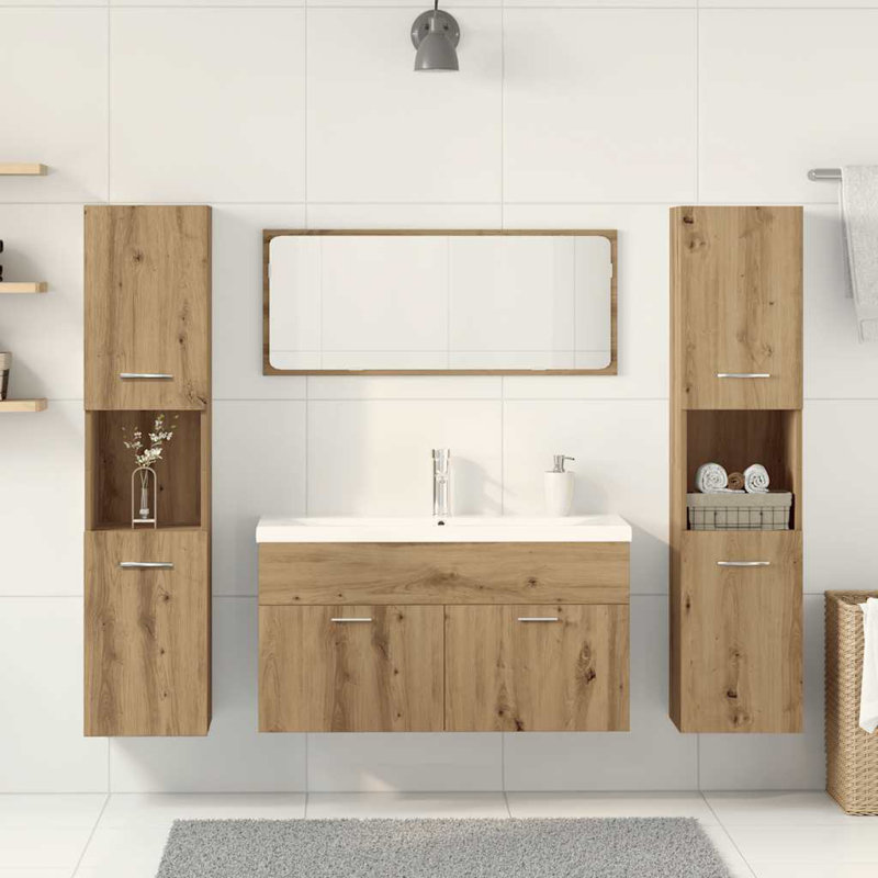 Bujanov Bathroom Suite, Artisan Oak