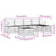 245cm Wide Patio Sectional Set
