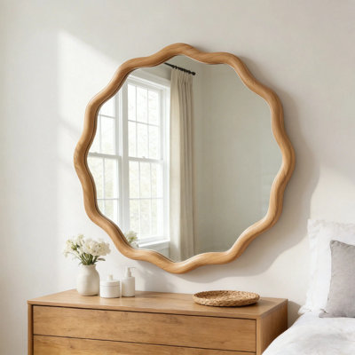 Bohemian Round Wood Framed Decorative Wall Orik