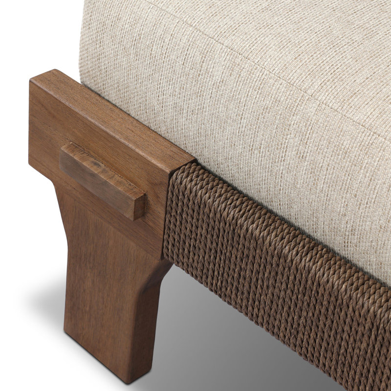 MOXIE Outdoor Teak Chaise Lounge