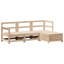 66cm Wide L-Shaped Patio Sofa