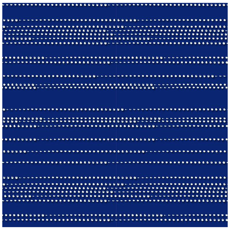 Rouleau de papier peint Morse Code L 27 pi x l 25 po Morse, Bleu marine / noix de coco