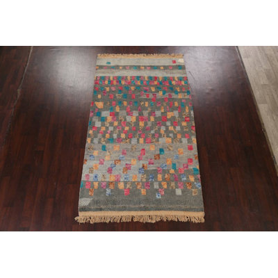 Tapis marocain en laine unique noué à la main 5 pi 1 po x 8 pi 9 po