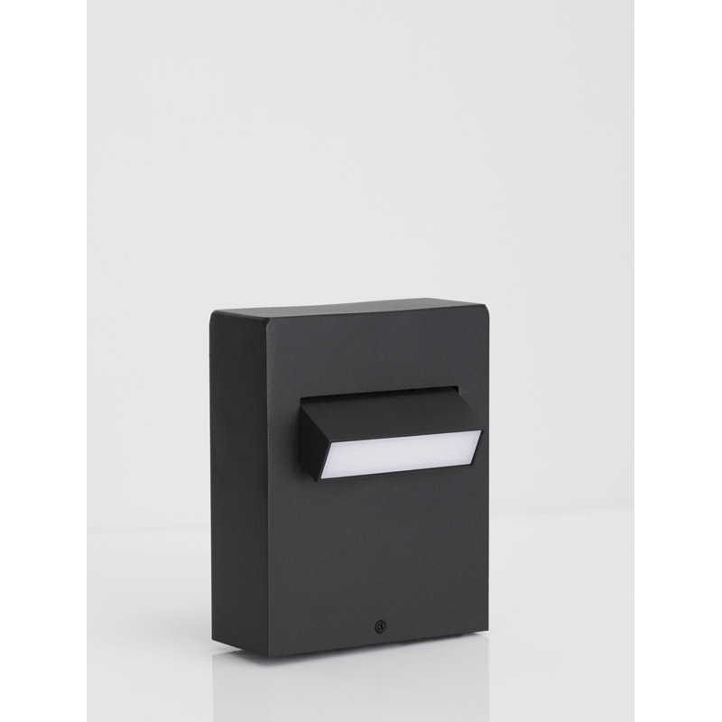 Black Integrated LED Outdoor Flush Mount