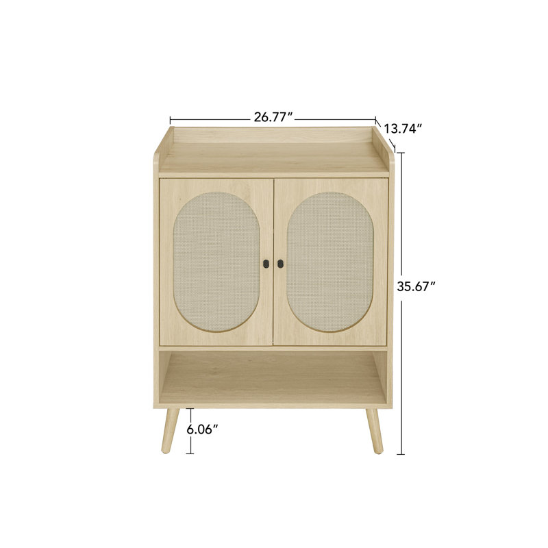 Practical freestanding shoe cabinet with multi-purpose design
