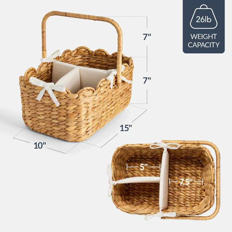 Diaper Caddy Organizer, Natural