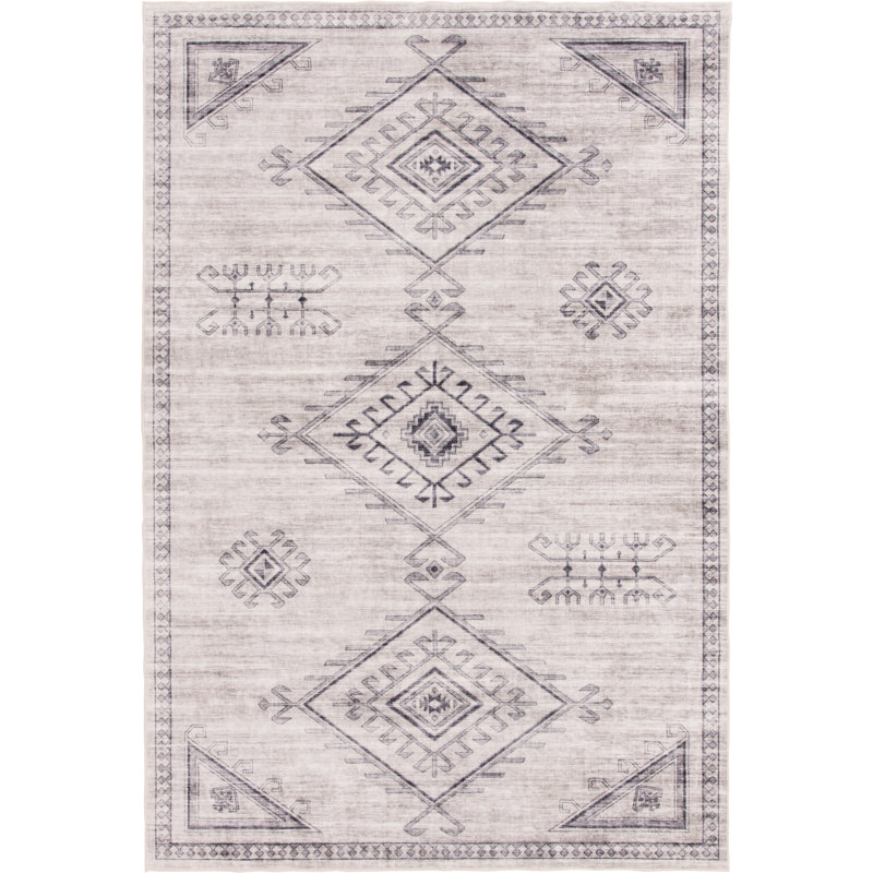 Washable Moroccan Indoor Rug, Rectangle 5' x 7'