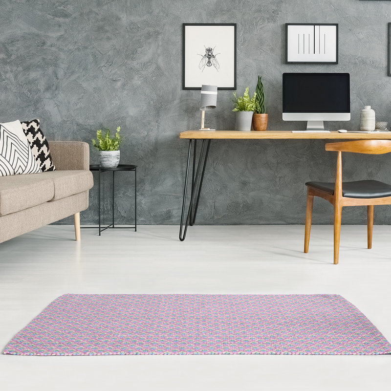 Chenille Geometric Indoor Rug, Rectangle 4' x 6'