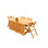 Surfliner Outdoor 5 - Piece Teak Dining Set