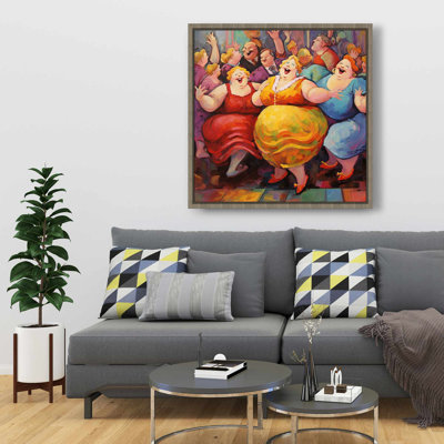 Live Dance - Woman Bedroom Framed Canvas Home Decor