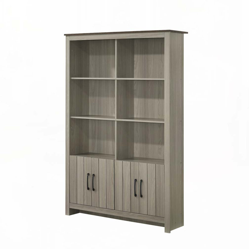 Bibliothèque en chêne gris Nyla