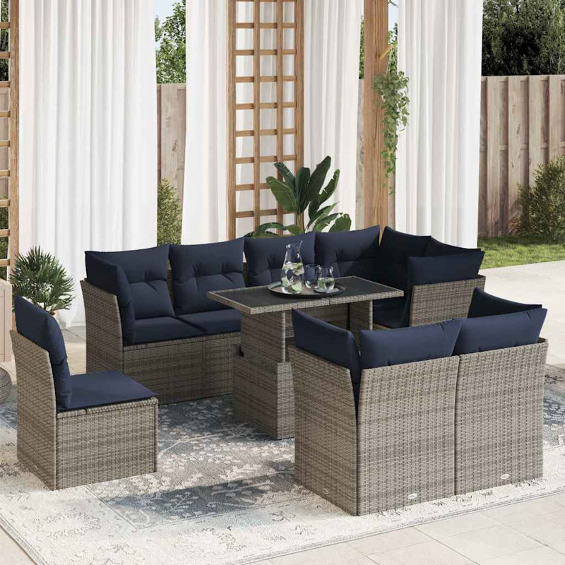 62cm Wide Patio Sofa with Cushions
