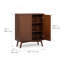 Armoire d'appoint moderne à 2 portes avec tablettes réglables et façades cannelées Tremolo-498304924