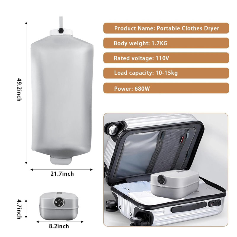 Mini Laundry Dryers with Timer Function