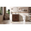 Ensemble de meuble-lavabo simple en noyer foncé 30 po avec plateau en composite Adria