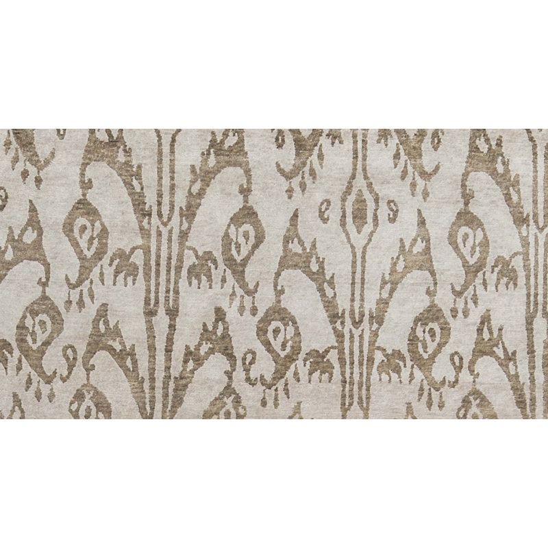 Tapis gris de haute qualité noué à la main