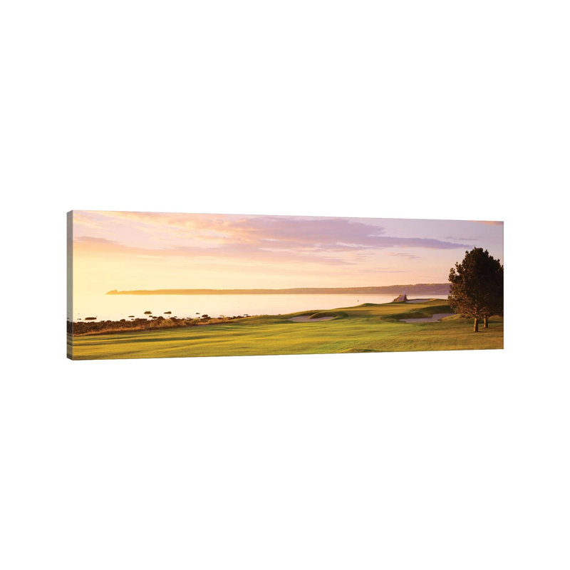 Sunrise Golf Course ME USA by Panoramic Images - Wrapped Canvas Panoramic Print, 30.48 cm H x 91.44 cm W x 1.91 cm D