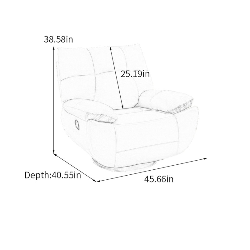 Comfortable faux leather lounge chair, Yellow
