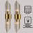 Gold Crystal Flush Mount Sconces (Set Of 2)-123117129