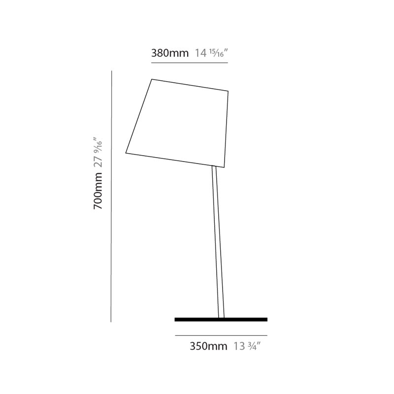 Excentrica 27.5625" Table Lamp, White