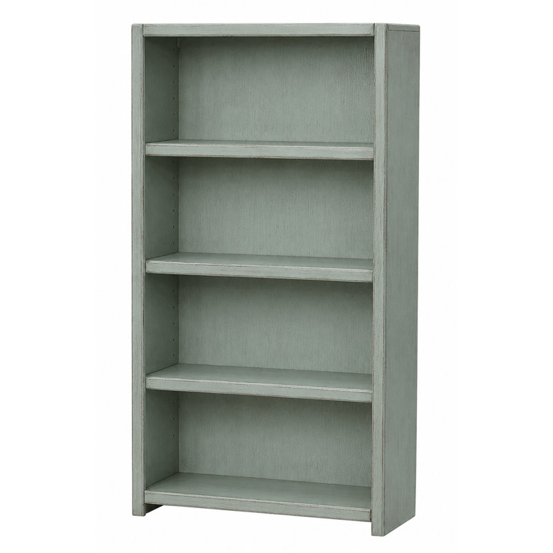 McKaylah Bookcase, European Light Blue, (3 Shelf) 60” H x 32” W x 13” D